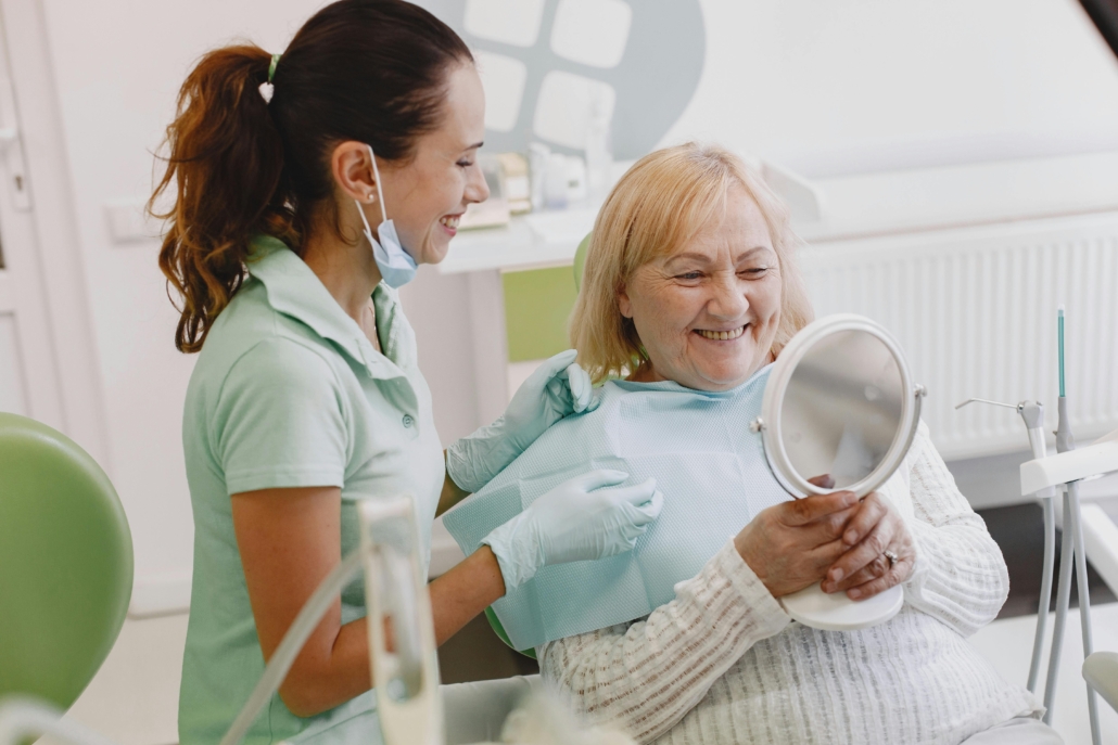 happy patient at dentist